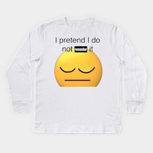 actively repressing it meme Kids Long Sleeve T-Shirt